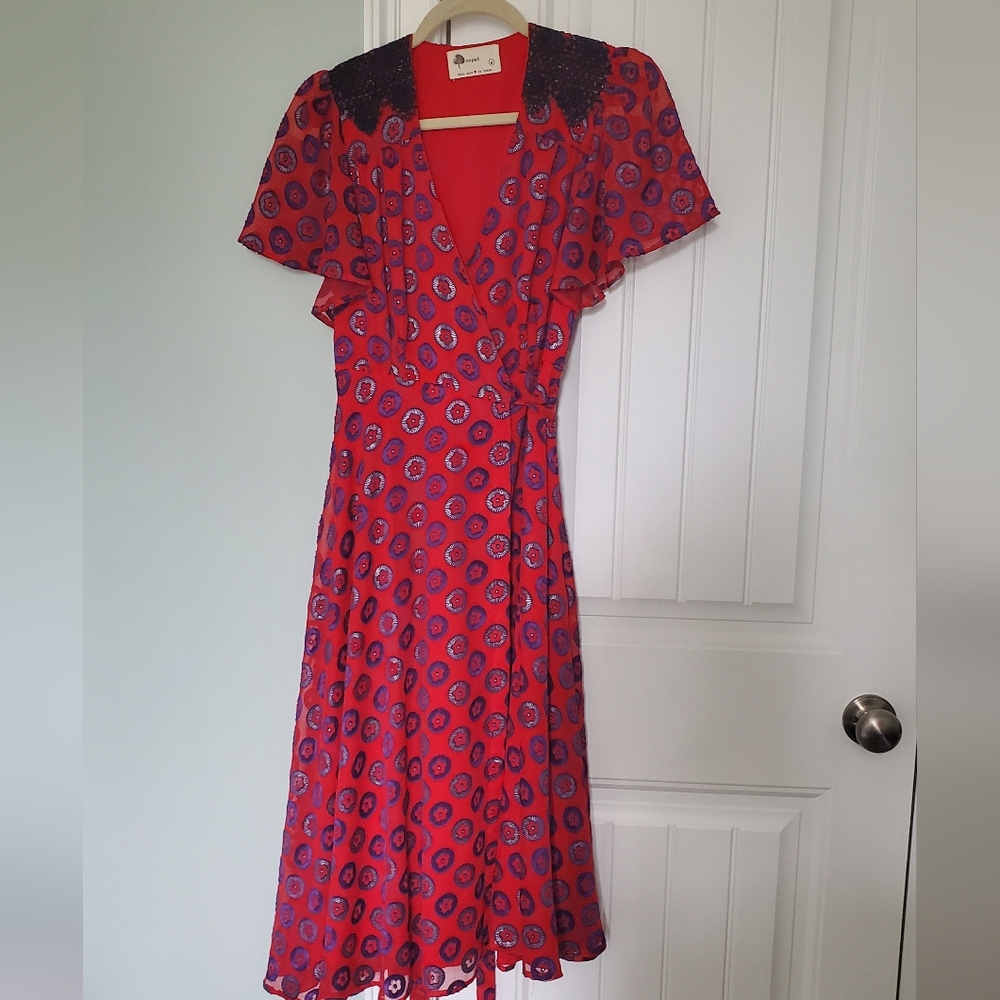 Stunning wrap dress from Anthropologie